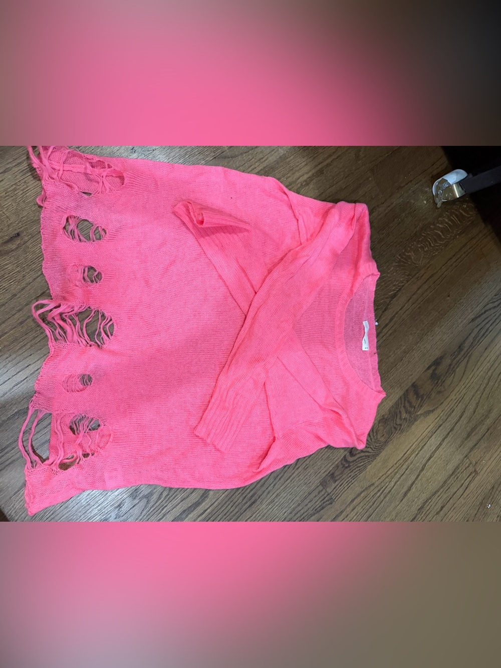 Love Tree Hot Pink Knit Sweater